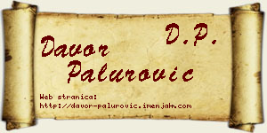 Davor Palurović vizit kartica